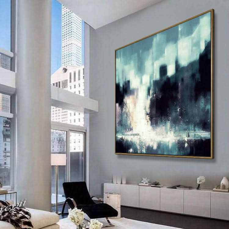 Large Abstract White Painting Original Abstract Painting Contemporary Wall Painting Acrylic Abstract Art | Moment of destruction