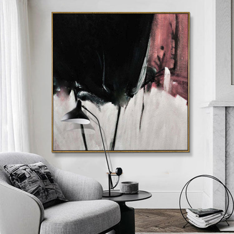 Extra Large Wall Art Canvas Abstract Painting Black Painting Original Paintings On Canvas | Coercion