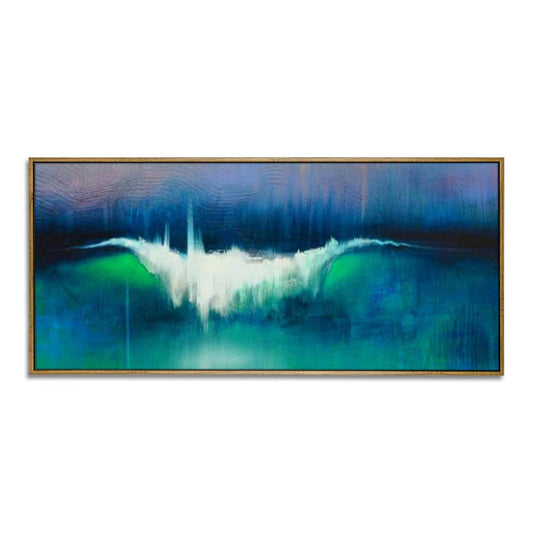 Blue Painting White Painting Green Art Canvas Oil Painting Original Modern Paintings Large Bedroom | Leap