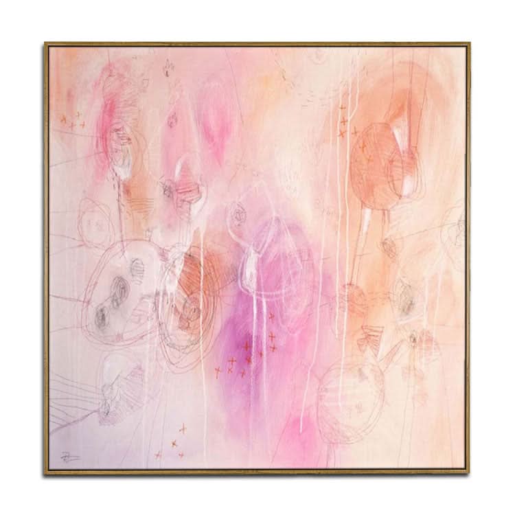Moderne Gemälde Großes Original-Kunstgemälde Handgemachte Wanddekoration Kunst | Gebrochene Herzen 