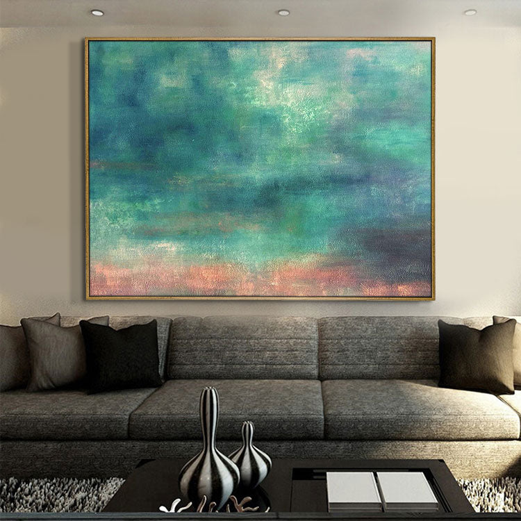 A Gloomy Sky - Handmade Canvas Landscape Oil Painting Abstract Modern Art