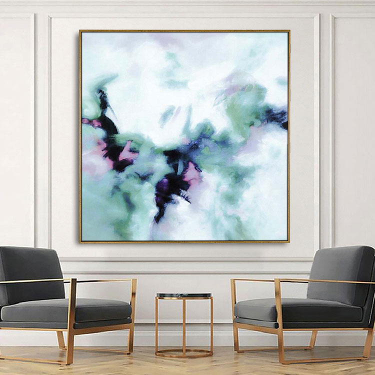 Abstract oil painting large scale hand-painted original oil painting | Himalayan Peak