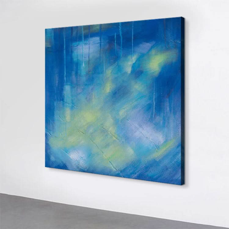 Large Canvas Art Abstract Original Paintings Blue Paintings Contemporary Acrylic Paintings On Canvas | Hope