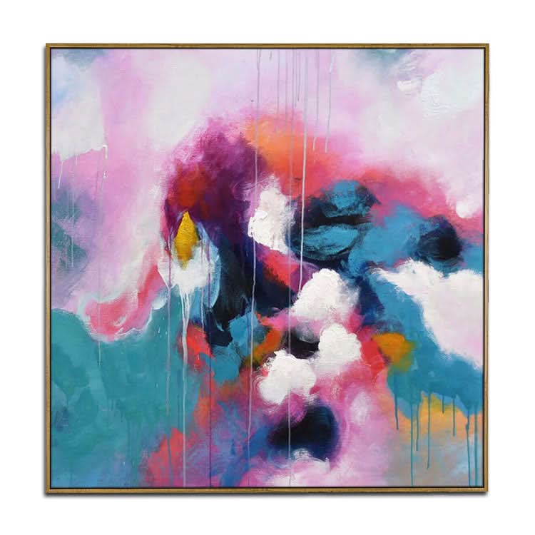 Extra großes handgemachtes Kunstwerk, Originalgemälde, Schlafzimmer, abstraktes Acrylgemälde | Herausforderndes Schicksal 