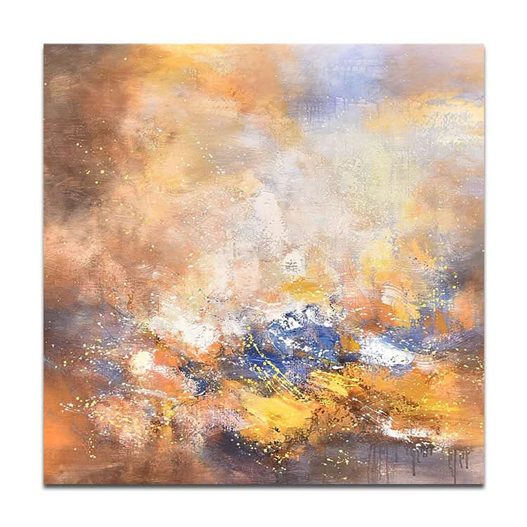 Home Decor Wall Art Modern Wall Decor Oil Painting Oil Painting Original Modern Paintings Large | Set the prairie ablaze