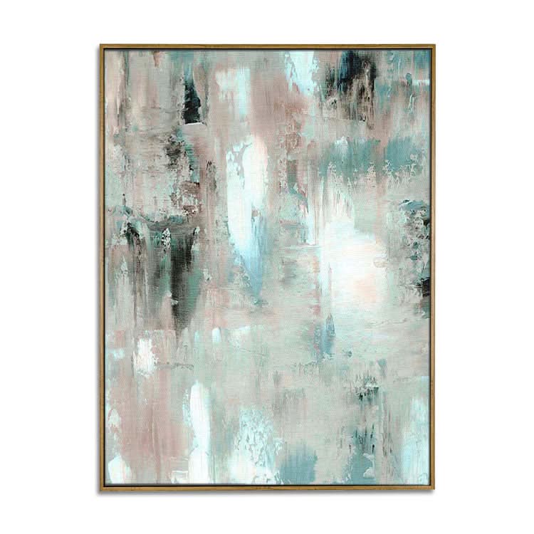 Minimalistische Kunst, einfache abstrakte Malerei – handgefertigtes abstraktes Ölgemälde, minimalistischer Wandkunstdruck, Leinwanddruck 