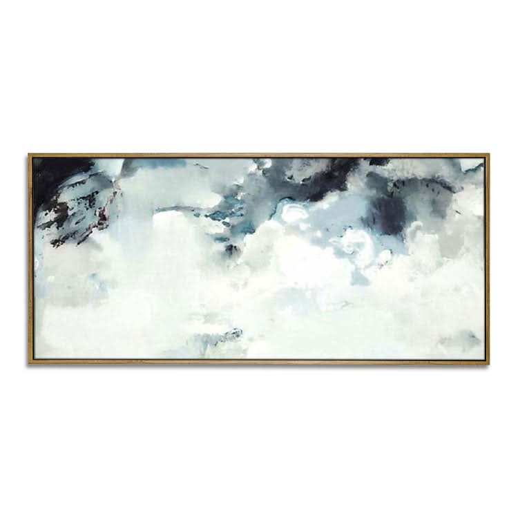 Handgemälde Original Kunst Gemälde Große Leinwand Kunst Moderne Acrylmalerei Schwarz Weiß Gemälde | Wolken 