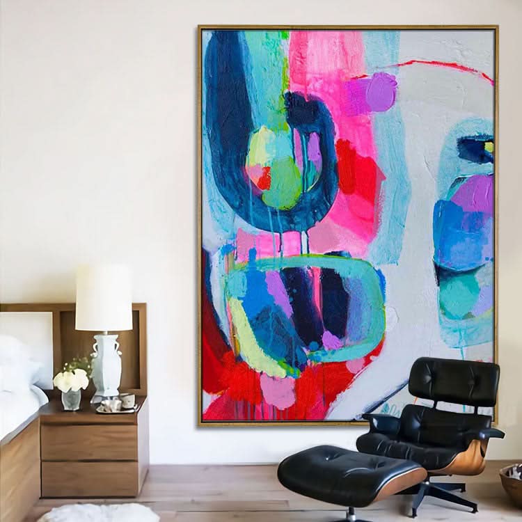 Abstract Oil Painting Dark blue Painting Contemporary Painting Original Abstract | Adore