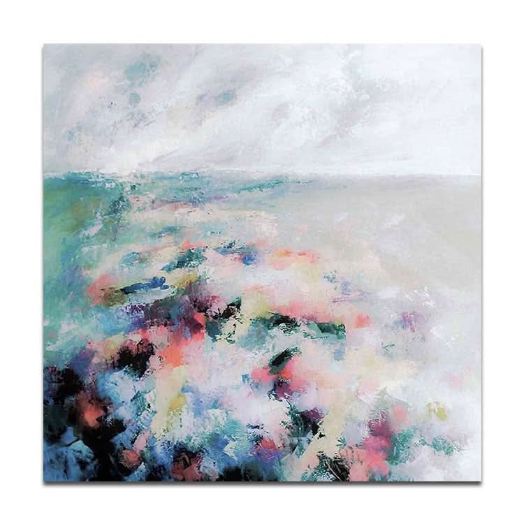 Großes modernes Gemälde, Wandkunst, Leinwand, Original-Ölgemälde, Landschaft, großes Gemälde, Leinwand | Der Hauch des Frühlings 