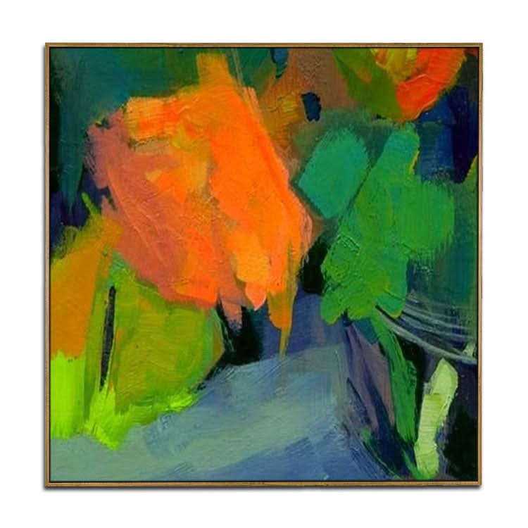 Modernes Ölgemälde auf Leinwand, Handgemalt, Originalkunst, großes Ölgemälde auf Leinwand, Schlafende Eule 
