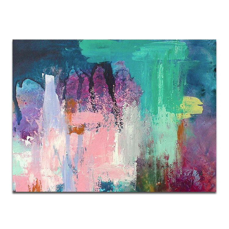 Colorful Contemporary Abstract Painting Original Canvas Art