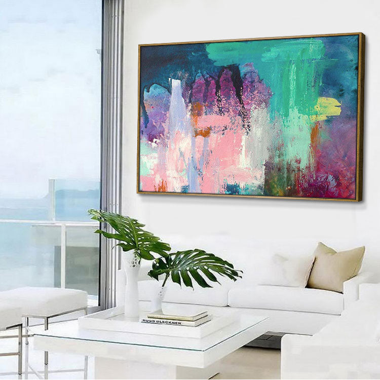 Colorful Contemporary Abstract Painting Original Canvas Art