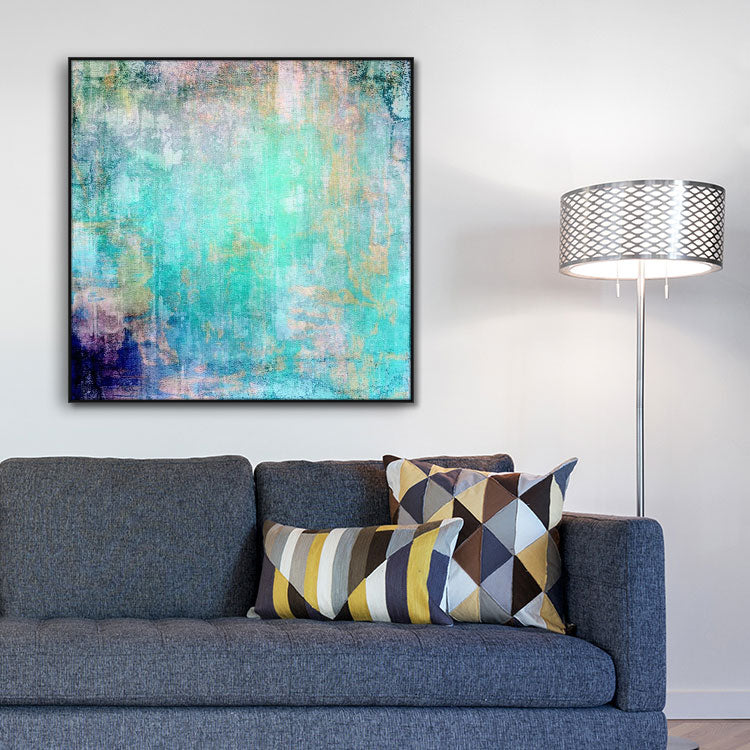 Oil Painting Hand Painted Original Art Painting Extra Large Abstract Art Canvas Fashion Art | Blue zone