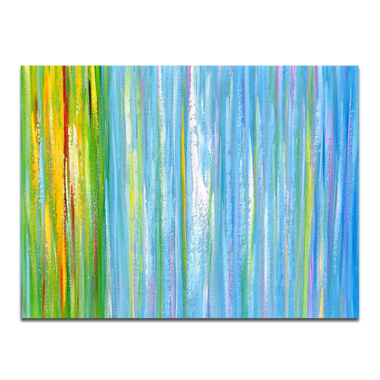 Rainbow Feels - Handmade Painting Abstract Wall Art For Restaurant