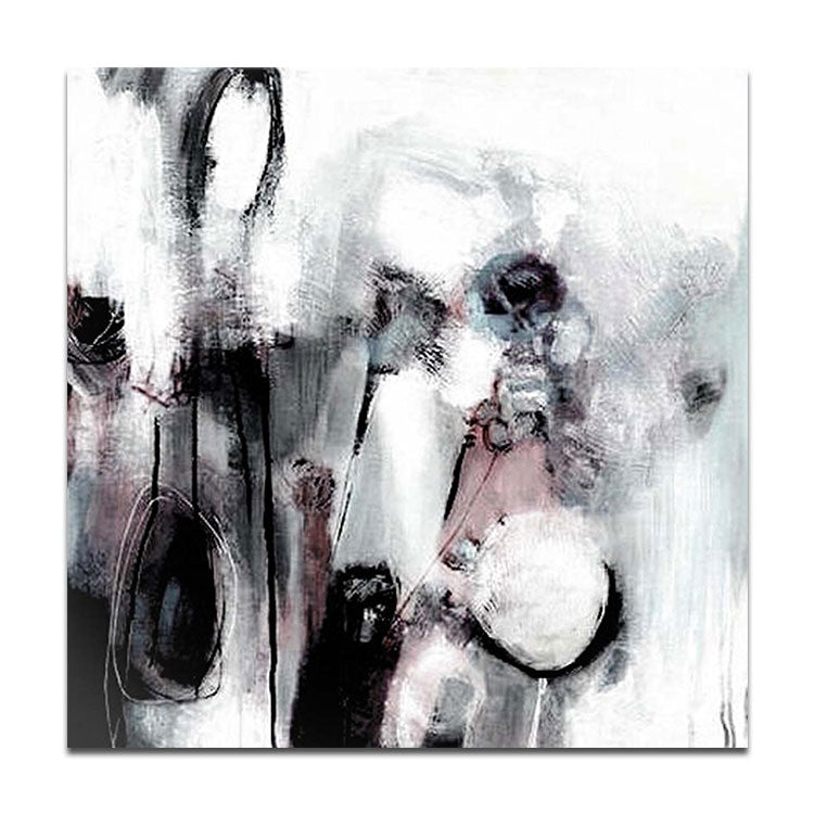 Black White Wall Art Painting Oil Painting Modern Oil Painting Original Large Modern Painting | A scene of horror