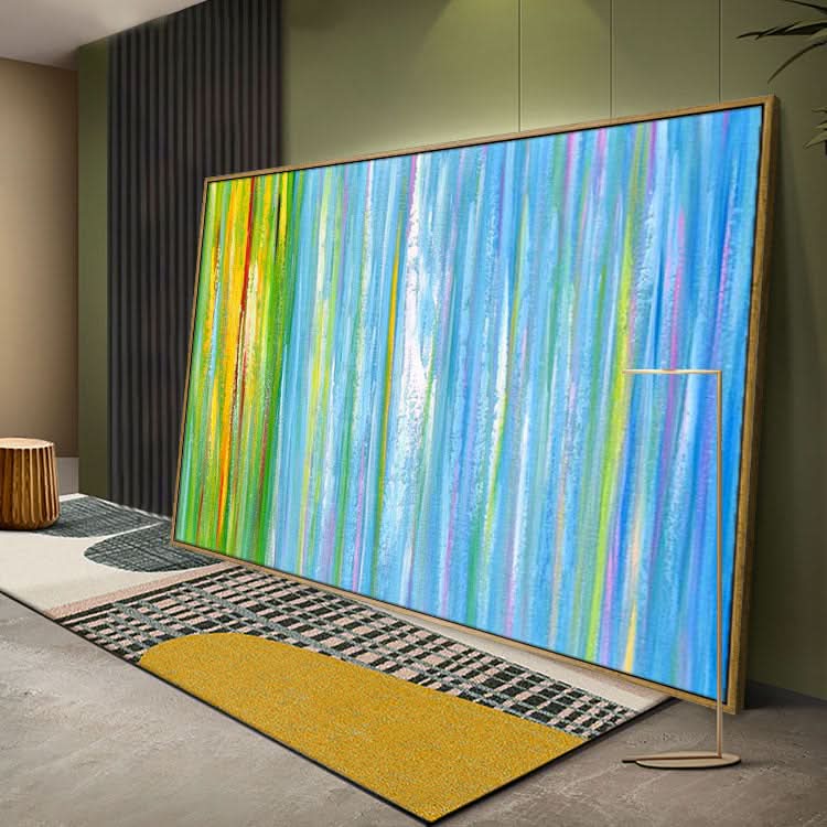 Rainbow Feels - Handgemachtes Gemälde Abstrakte Wandkunst für Restaurant 