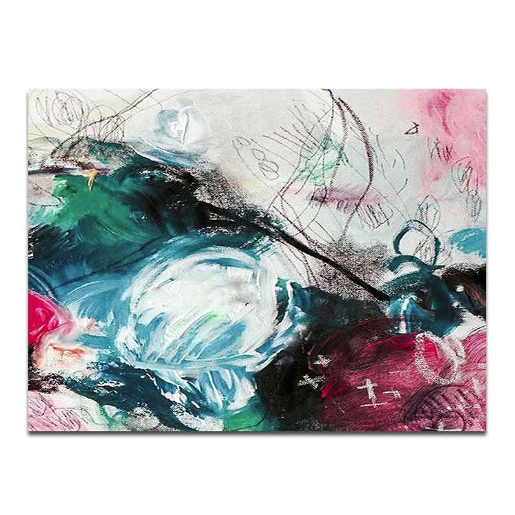 Extragroße Leinwand, abstrakte, farbenfrohe Wandkunst, Acrylgemälde, Leinwandkunst, zeitgenössische Kunst, Wohnzimmer-Wandkunst | JOLT 