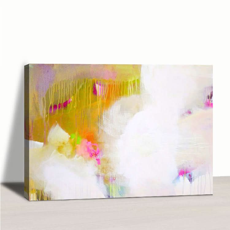 Einfaches Kunstgemälde, Moderne abstrakte Leinwandkunst, handgemachtes Leinwandgemälde 
