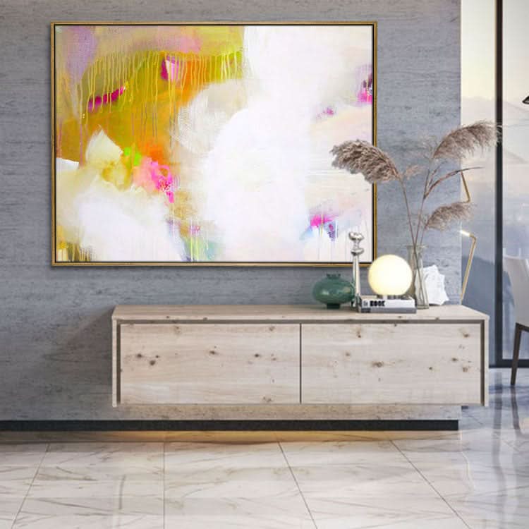 Einfaches Kunstgemälde, Moderne abstrakte Leinwandkunst, handgemachtes Leinwandgemälde 