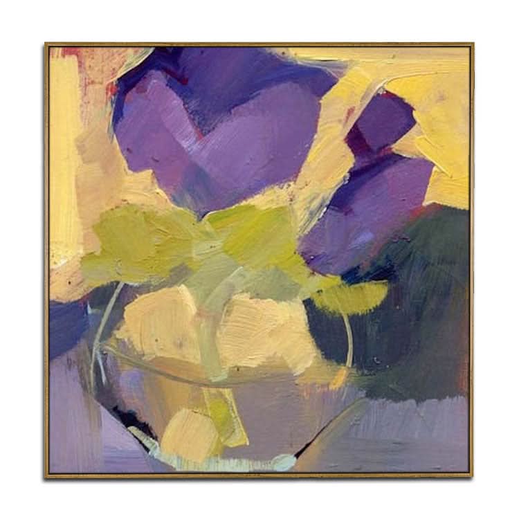Großes Gemälde Leinwand Ölgemälde Originalgemälde Handgefertigtes Gemälde Modernes Farbgemälde | Vase mit Blumen 