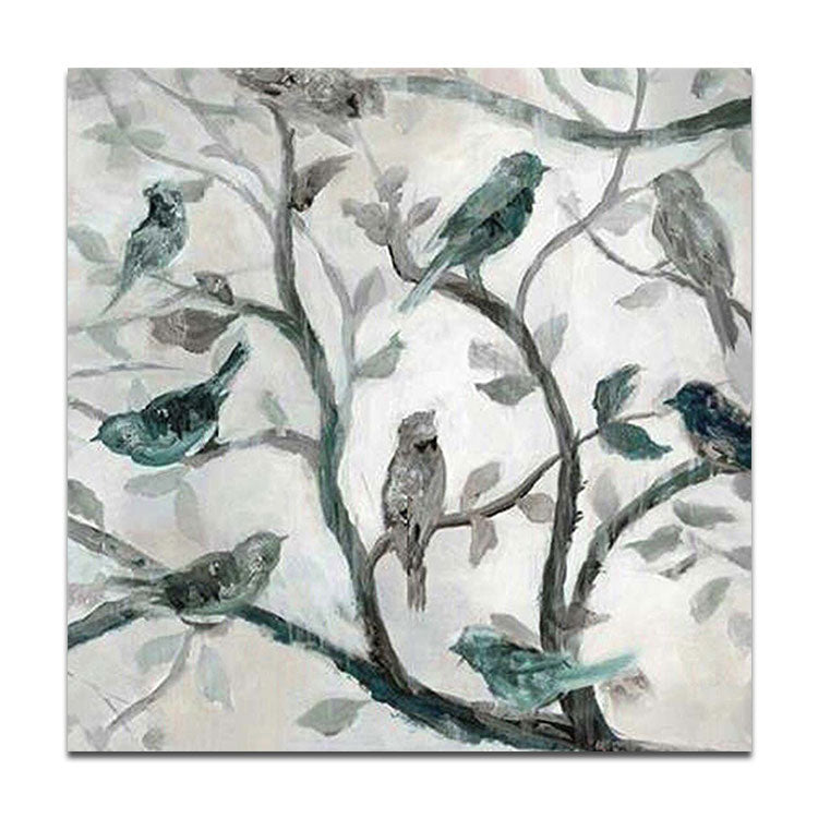 Large Modern Painting Simple Art Wall Decor Art Large Canvas Art Oil Hand Painting | The birds