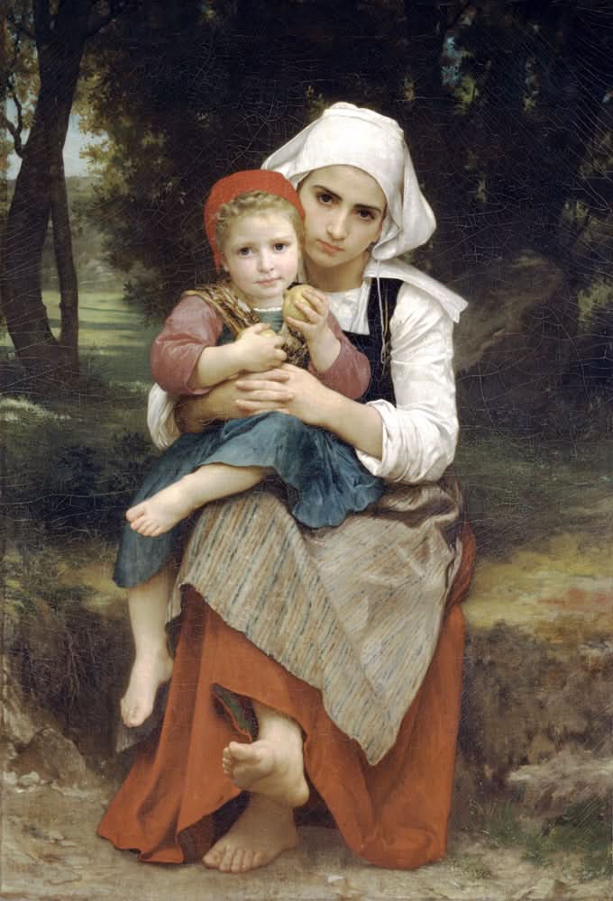 Bretonischer Bruder und Schwester