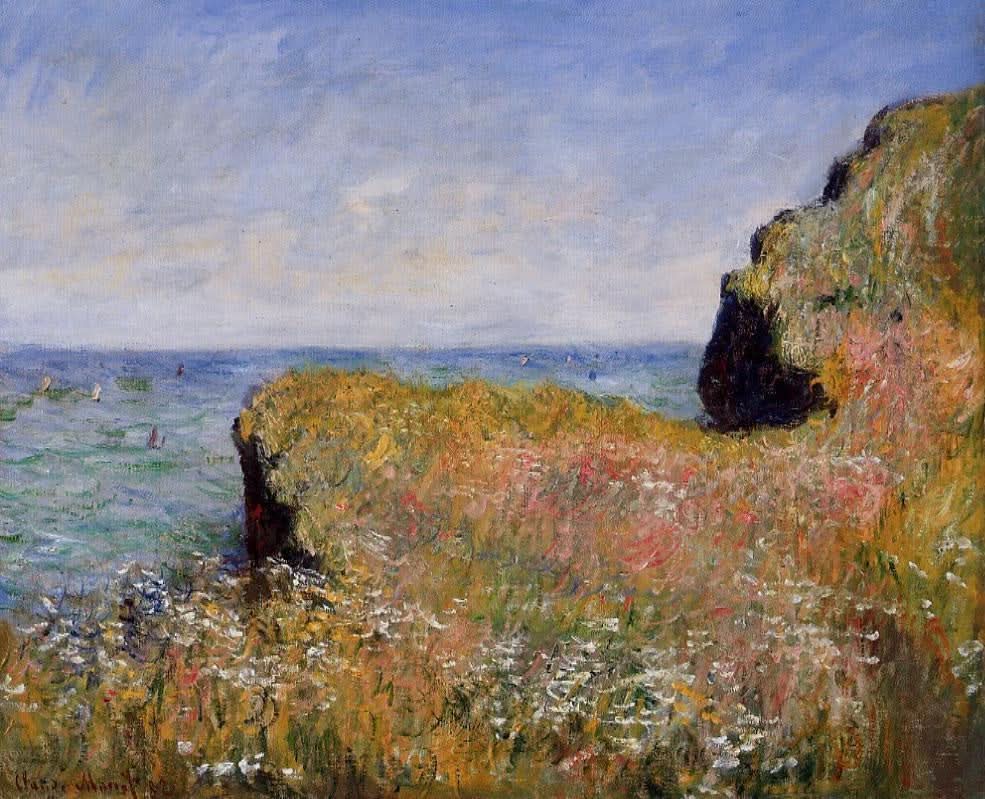 Rand der Klippe bei Pourville