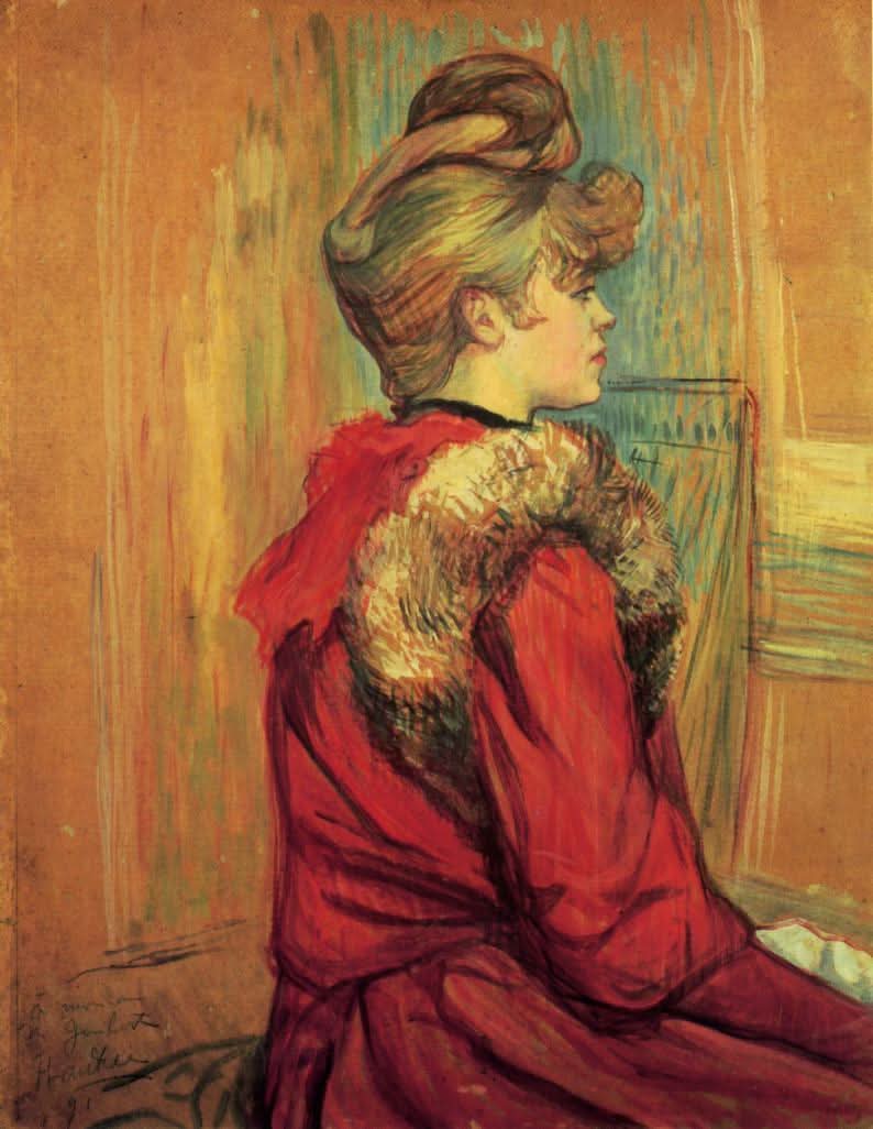 Mädchen im Pelz Mademoiselle Jeanne Fontaine