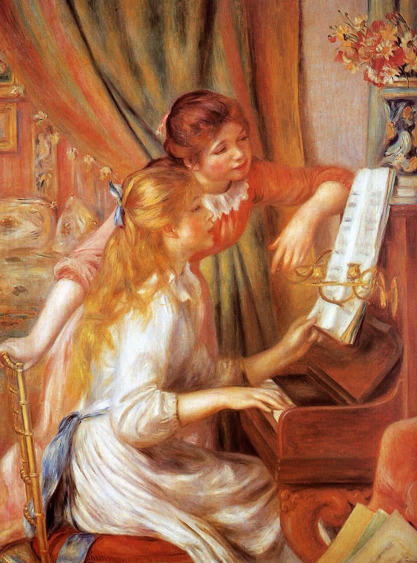 Mädchen am Klavier 2