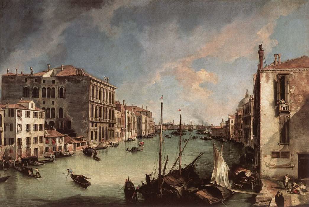 Blick vom Campo San Vio nach Osten auf den Canale Grande