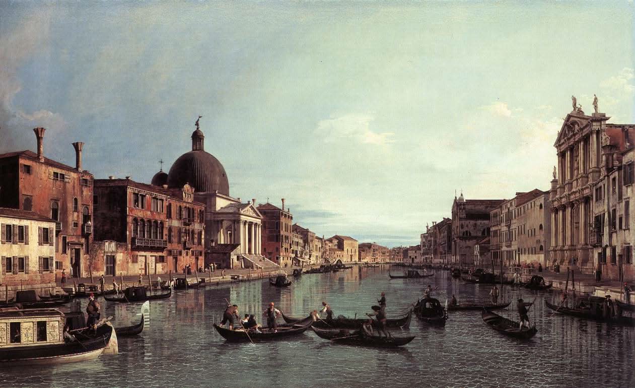 Blick über den Canale Grande nach Südwesten