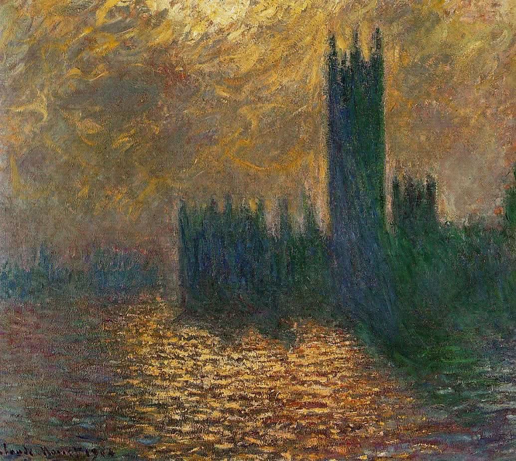 Häuser des Parlaments stürmischen Himmel