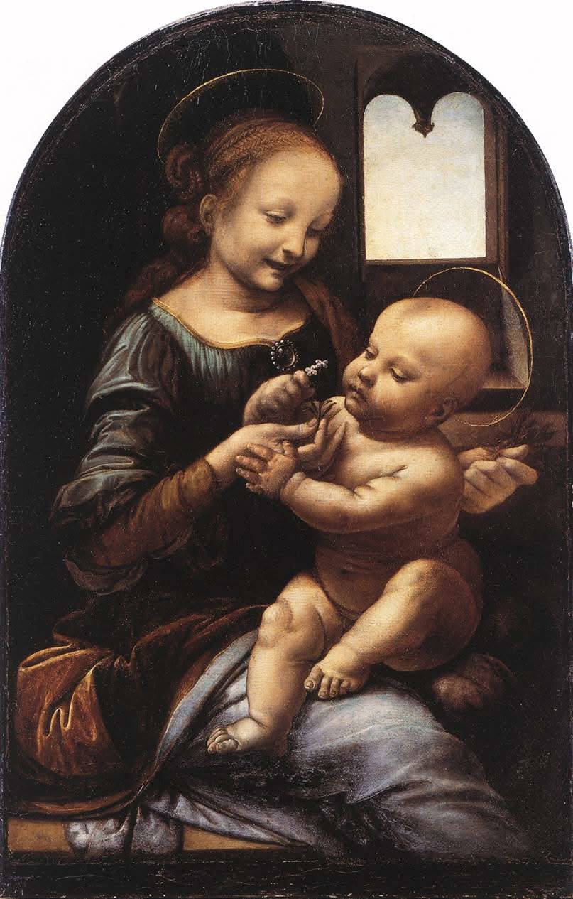 Madonna mit Blume