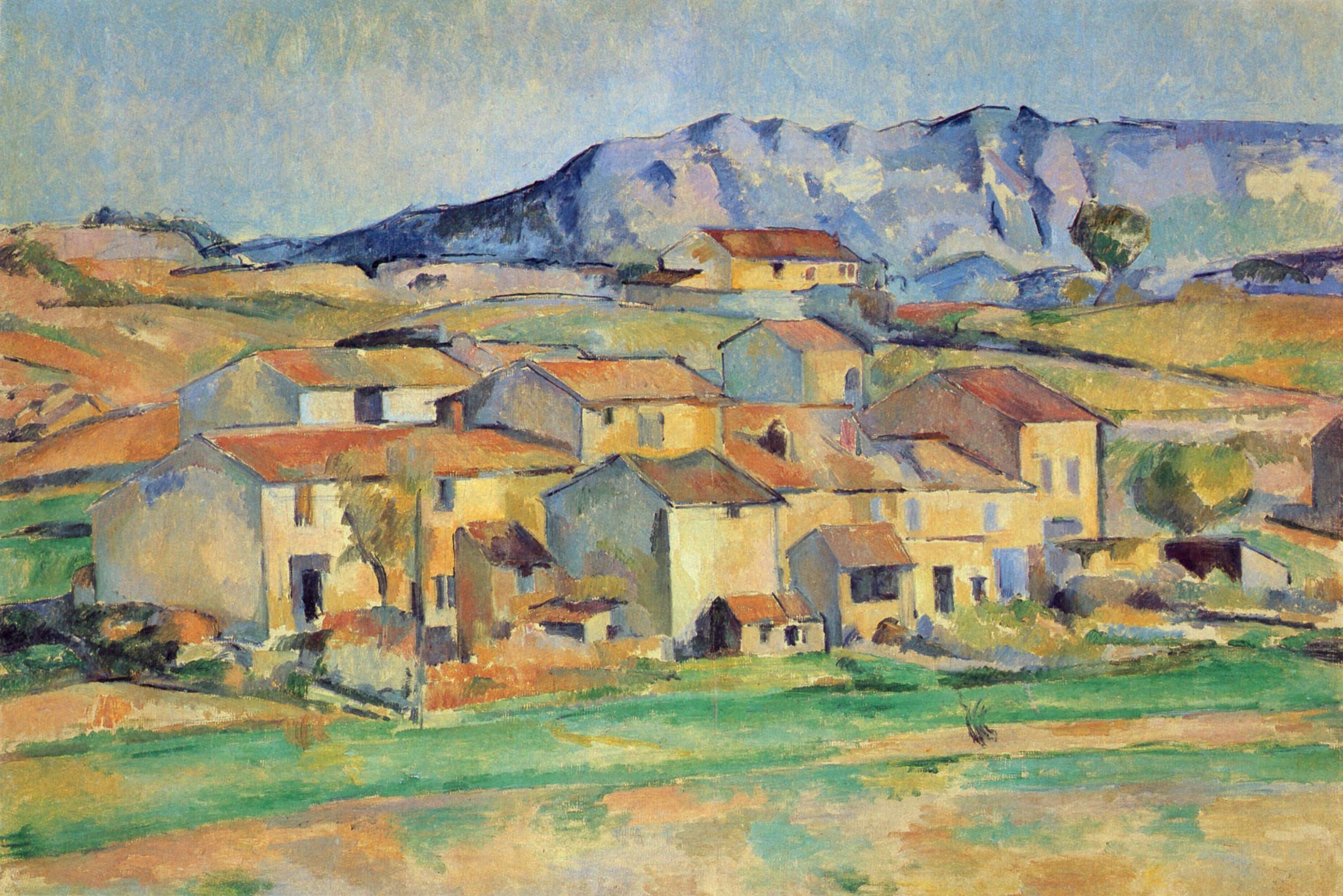 Berg Saint Vicoire von Gardanne aus gesehen