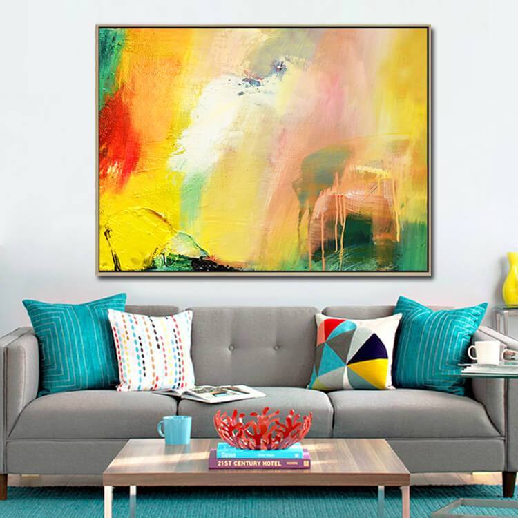 Hand painted classic personality  modern abstract oil painting for living room-miaoshu