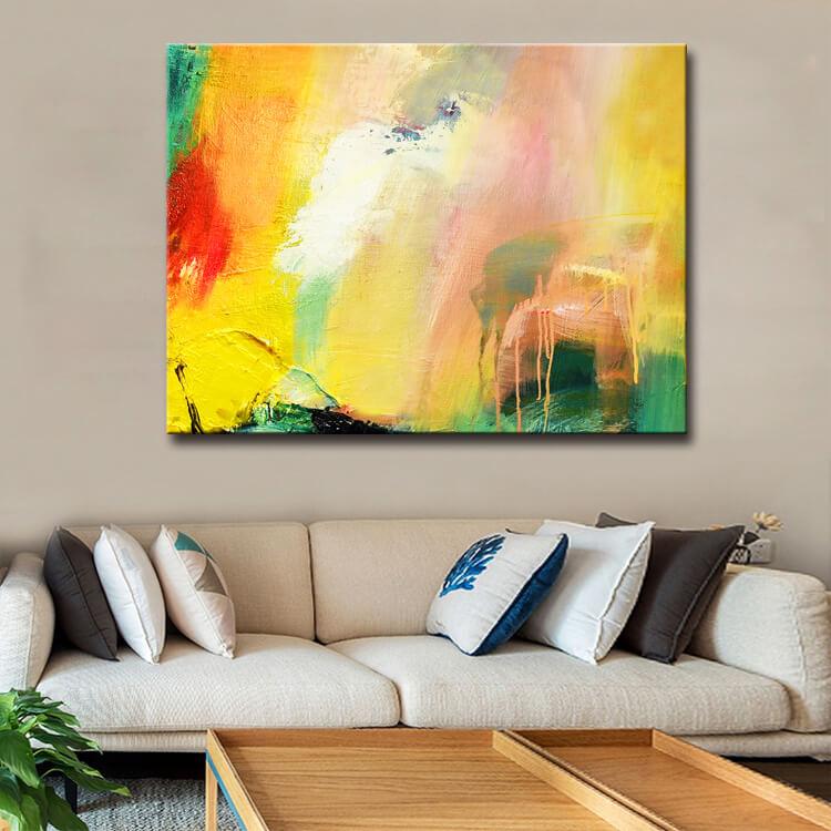 Hand painted classic personality  modern abstract oil painting for living room-miaoshu