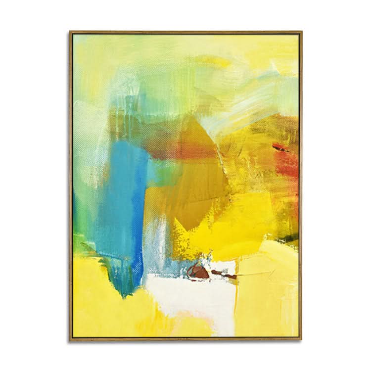 Minimalistisches Kunstgemälde, Wandkunst für Wohnzimmer – handgefertigtes minimalistisches abstraktes Ölgemälde modern 