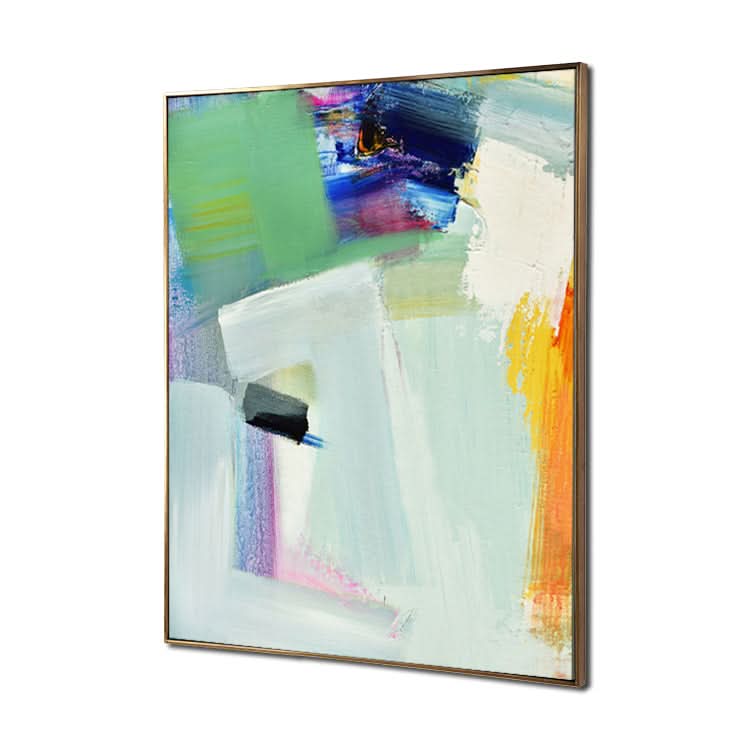 Der Blick der Zeit - Handgemalte abstrakte Leinwand-Kunstdrucke, moderne Wanddekoration, Ölgemälde 