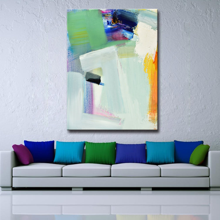 The Gaze Of Time - Hand Painted Abstract Canvas Art Prints Modern Wall Decor Oil Painting