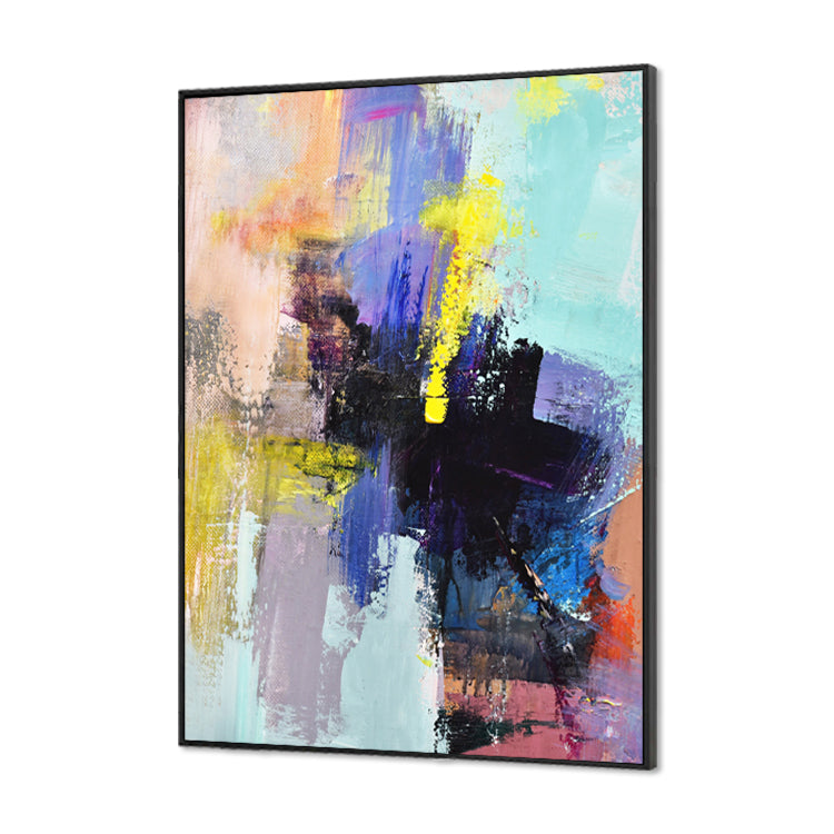 Brave the Wind and The Waves - Hand Painted Abstract Canvas Painting Contemporary Wall Art