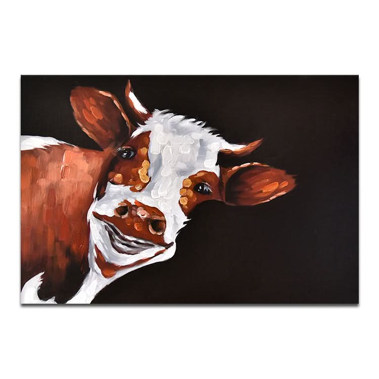Kein toter Winkel Blick - Hand Tier Leinwand Wand Kunst Bull Malerei 