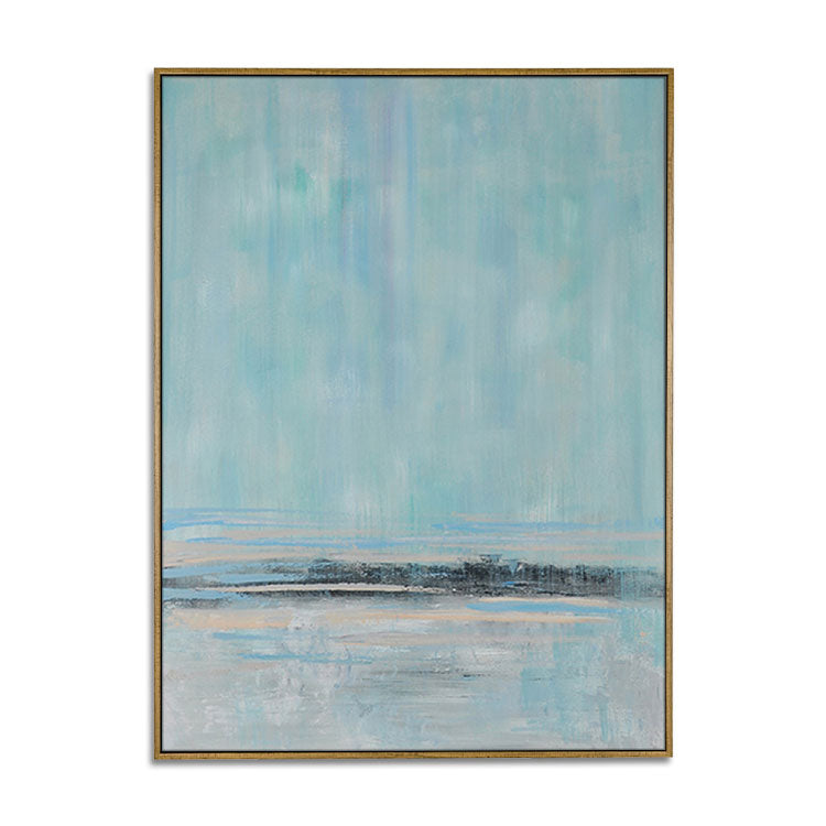 Fog Island - Handmade Modern Art Paintings on Canvas  Abstract Wall Art