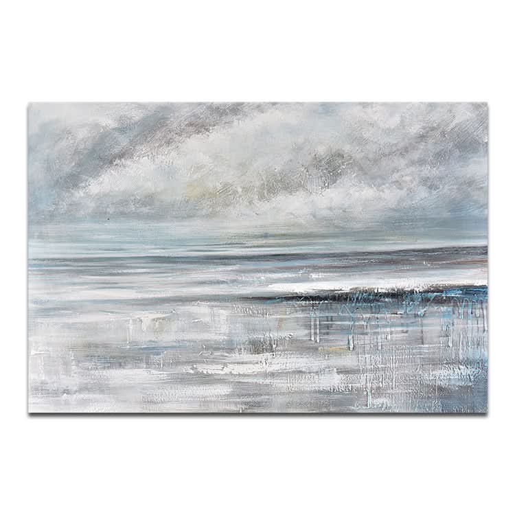 Zeit- und Raumverwirrung - Handgemachtes modernes Wandkunst-Acrylgemälde auf Leinwanddruck 