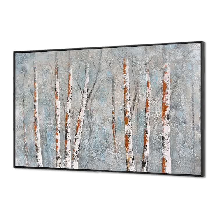 Grove - Handmade Birch Forest Canvas Painting Tree Wall Art