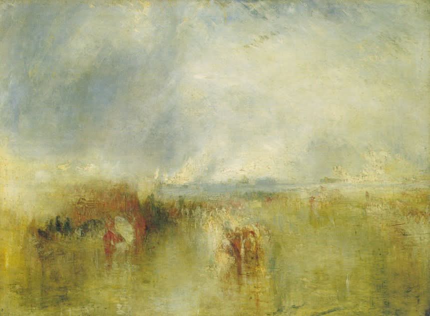Prozession von Booten mit entferntem Rauch, Venedig