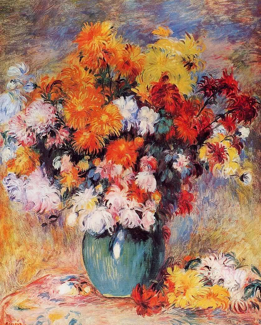 Vase mit Chrysanthemen 2